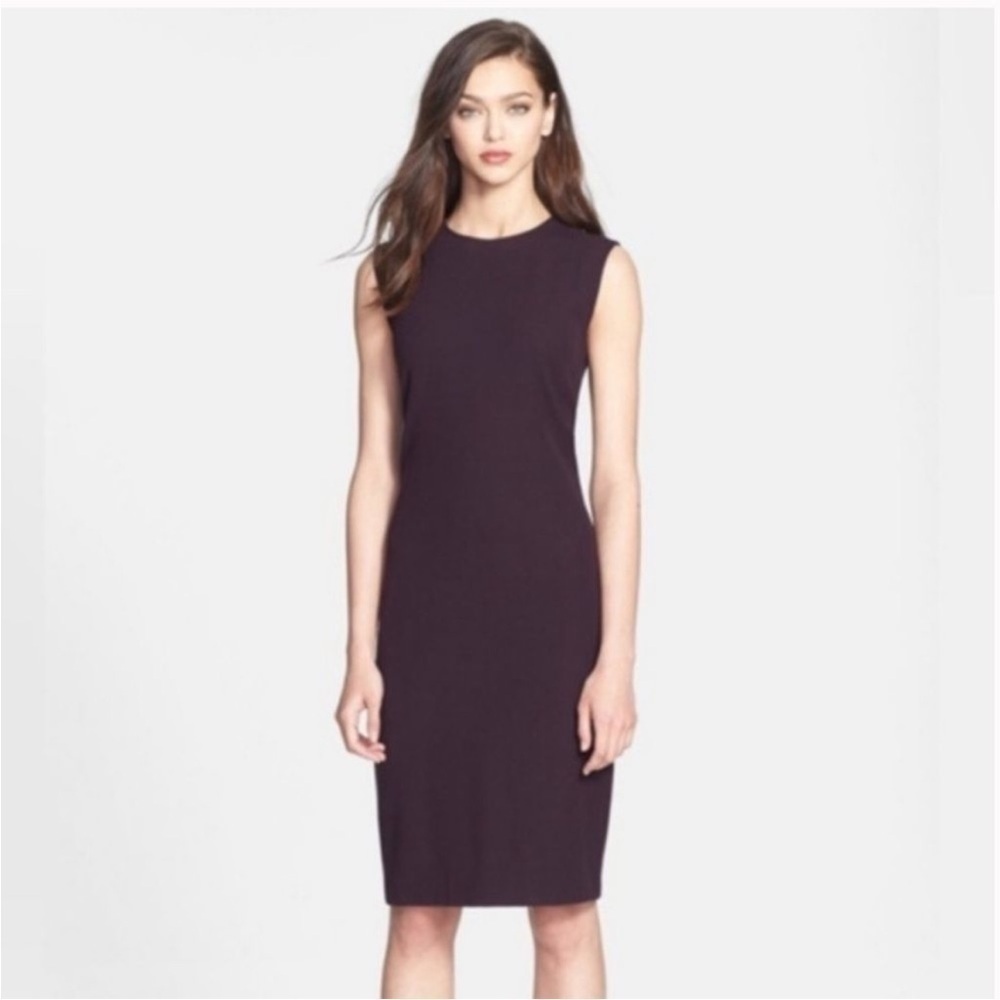 Vince Purple Bodycon Zipper Midi Dress